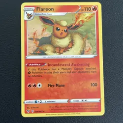Pokemon TCG Flareon Non Holo 026/185 Vivid Voltage Card 2022 Mint Condition Rare - Image 2
