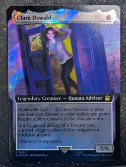 Clara Oswald - Surge Foil Extended - UB Doctor Who (MTG) - Image 1
