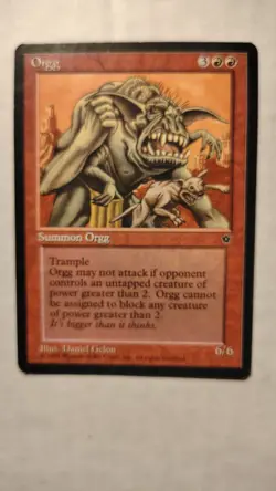 Orgg – Fallen Empires (1994) – Magic the Gathering MTG - Image 1