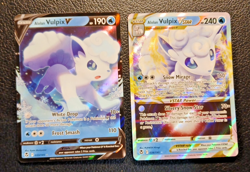 Vulpix V 033/195 & Vulpix Vstar 034/195 Silver Tempest, Pokemon TCG NM - Image 1