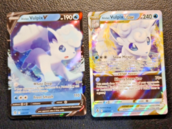 Vulpix V 033/195 & Vulpix Vstar 034/195 Silver Tempest, Pokemon TCG NM - Image 2