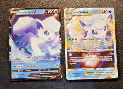 Vulpix V 033/195 & Vulpix Vstar 034/195 Silver Tempest, Pokemon TCG NM - Image 3