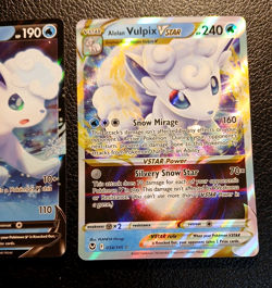 Vulpix V 033/195 & Vulpix Vstar 034/195 Silver Tempest, Pokemon TCG NM - Image 5