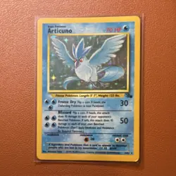 Pokemon Articuno Fossil Holo Rare Card 2/62 70 HP Freeze Dry Blizzard 1999 - Image 1