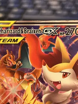 Pokemon Charizard & Braixen GX Promo Holo TAG TEAM GX SM230 (Read Description!) - Image 2