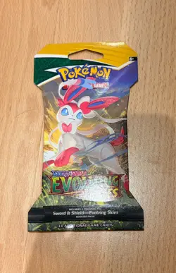Pokemon TCG Evolving Skies Sleeved Booster Pack New Sealed - Sylveon - Image 1