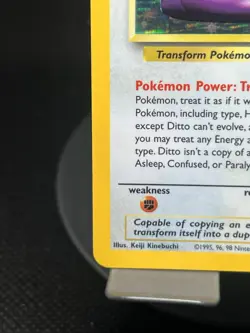 Pokemon TCG Ditto 3/62 Fossil Holo Rare MP - Image 5