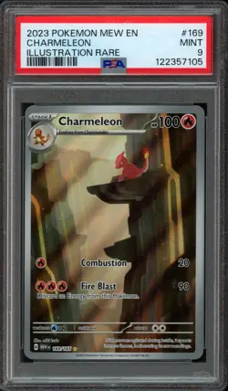2023 Pokemon 151 Charmeleon 169 PSA 9 Mint Illustration Rare - Image 1