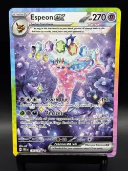 Espeon 2025 POKEMON PRE EN-PRISMATIC EVOLUTIONS 155 EX Special Illustration Rare - Image 1