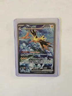 Pokemon Zapdos EX Special Illustration Rare Holo 202/165 Scarlet & Violet 151 - Image 1