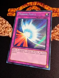 🔥YUGIOH • MIRROR FORCE • SECRET RARE • LCYW-EN091 • 1st EDITION • VLP🔥 - Image 3