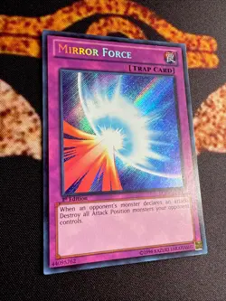 🔥YUGIOH • MIRROR FORCE • SECRET RARE • LCYW-EN091 • 1st EDITION • VLP🔥 - Image 4