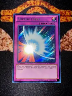 🔥YUGIOH • MIRROR FORCE • SECRET RARE • LCYW-EN091 • 1st EDITION • VLP🔥 - Image 5