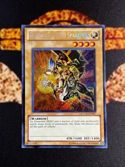 🔥YUGIOH • ELEMENTAL HERO SPARKMAN • SECRET RARE • LCGX-EN007 • UNLIMITED • NM🔥 - Image 1