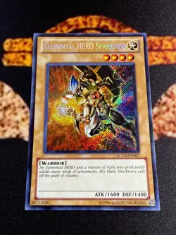 🔥YUGIOH • ELEMENTAL HERO SPARKMAN • SECRET RARE • LCGX-EN007 • UNLIMITED • NM🔥 - Image 2