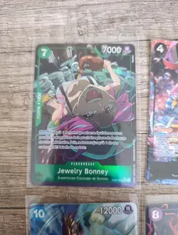 [A VENDRE] LOT 11 CARTES ONE PIECE TCG - SR PARALLELES (SR-AA star) - VF - Image 2