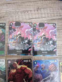 [A VENDRE] LOT 11 CARTES ONE PIECE TCG - SR PARALLELES (SR-AA star) - VF - Image 3