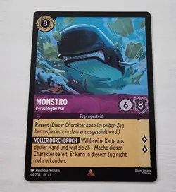 Disney Lorcana TCG Set 8 DE RARE # 64/204 - MONSTRO - Beruchtigter Wal - Image 1