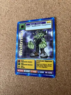 Boltmon Bo-41 First Edition Digimon Trading Card, Rare Bandai - Image 2