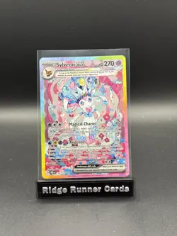 Pokemon TCG Sylveon EX Prismatic Evolutions Holo SIR Card 156/131 - Image 1