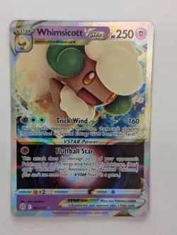 Whimsicott VSTAR - 065/172 - Pokemon Brilliant Stars Sword Shield Rare Card NM - Image 1