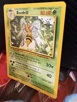 Beedrill 17/102 Base Set WOTC Vintage Pokemon Card LP - Image 2