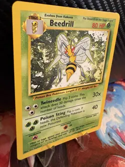 Beedrill 17/102 Base Set WOTC Vintage Pokemon Card LP - Image 3