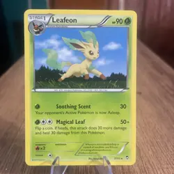 Leafeon 7/111 Regular Rare XY Furious Fists Pokemon Card - Image 1