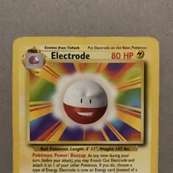 Pokemon TCG Electrode Base Set 21/102 Rare Non Holo Card MP / HP - Image 2
