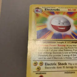 Pokemon TCG Electrode Base Set 21/102 Rare Non Holo Card MP / HP - Image 4
