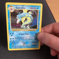 Gyarados 6/102 Base Set Holo Rare Unlimited Pokemon Card WOTC 1999 - Image 3