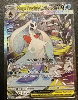 GORGEOUS Mega Froslass EX 275/217 ASCEN Art Secret Rare Holo Pokemon TCG Card - Image 1