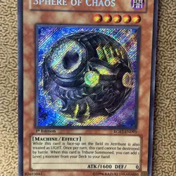 Yu-Gi-Oh Sphere of Chaos Secret Rare Card RGBT-EN093, 1st Edition NM - Image 2