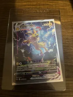 Pokemon TCG Jolteon VMAX Premium Collection Holo Black Star Promo Card SWSH183 - Image 1