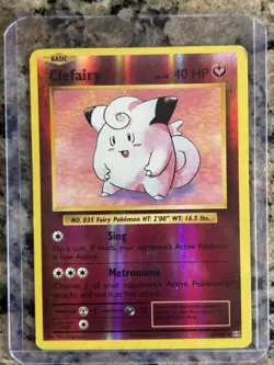 Pokemon Clefairy Evolutions Holo Rare 63/108 Basic 40 HP Trading Card 2016 - Image 1