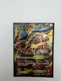NM Pokemon TCG M Lucario EX Holo Full Art Ultra Rare Card 55a/111 - Image 2
