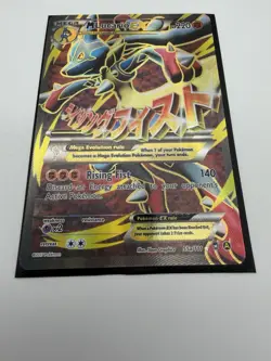 NM Pokemon TCG M Lucario EX Holo Full Art Ultra Rare Card 55a/111 - Image 3