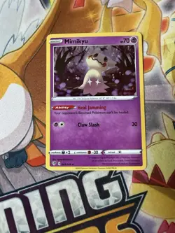 Mimikyu - 081/189 - Pokemon Darkness Ablaze Sword Shield Cosmos Holo Card NM - Image 1