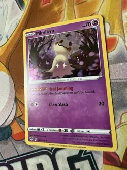 Mimikyu - 081/189 - Pokemon Darkness Ablaze Sword Shield Cosmos Holo Card NM - Image 2
