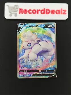 Pokemon Card | Alolan Vulpix V (Full Art) 173/195 | 2022 SWSH12: Silver Tempest - Image 1