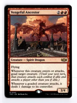 Vengeful Ancestor 242 Commander: Tarkir: Dragonstorm R MTG LP - Image 1