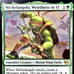 Michelangelo, Weirdness to 11 - REG - MTG - TMT - 0121 - RARE ~ NM - Image 1