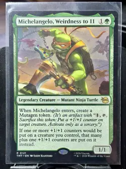 Michelangelo, Weirdness to 11 - REG - MTG - TMT - 0121 - RARE ~ NM - Image 2