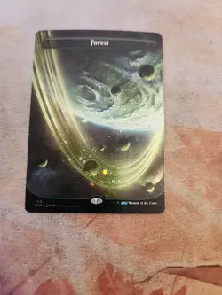 Forest Unfinity 495 Borderless Galaxy Foil Unfinity MTG NM - Image 1