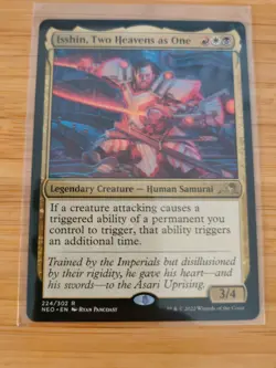 MTG Isshin, Two Heavens as One 224 Kamigawa: Neon Dynasty M/NM Free UK P&P - Image 1