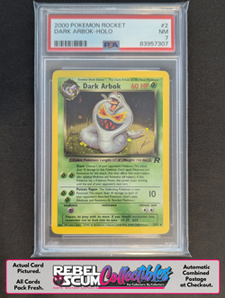 Dark Arbok | #2/82 | 2000 Pokemon Rocket | PSA 7 w/ Swirl 🌀 NM - Image 1