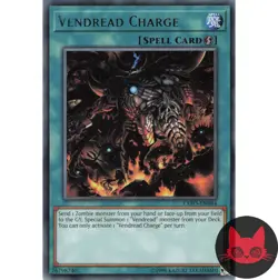 Yugioh Vendread Charge EXFO-EN084 Rare 1st Edition NM - Image 1