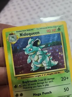 Nidoqueen 7/64 Jungle Holo HP WOTC 1999 Pokemon Card (Crease/Dent) - Image 4