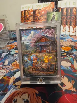 Chopper Pikachu One Piece Pokemon Bricked Metal Serialized Card 7/11 - Image 1