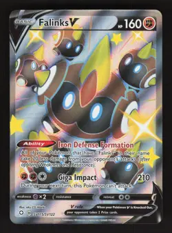 Falinks V SV115/SV122 Pokemon Shining Fates Holo Card - Image 1